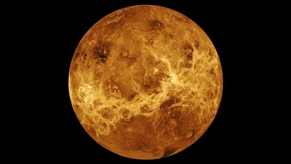 A picture of the planet Venus